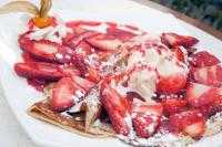 Crepe con fresas - Crepe di fragole Peccato di gola!